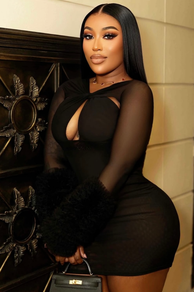 “DOSIA” MINI DRESS (BLACK)