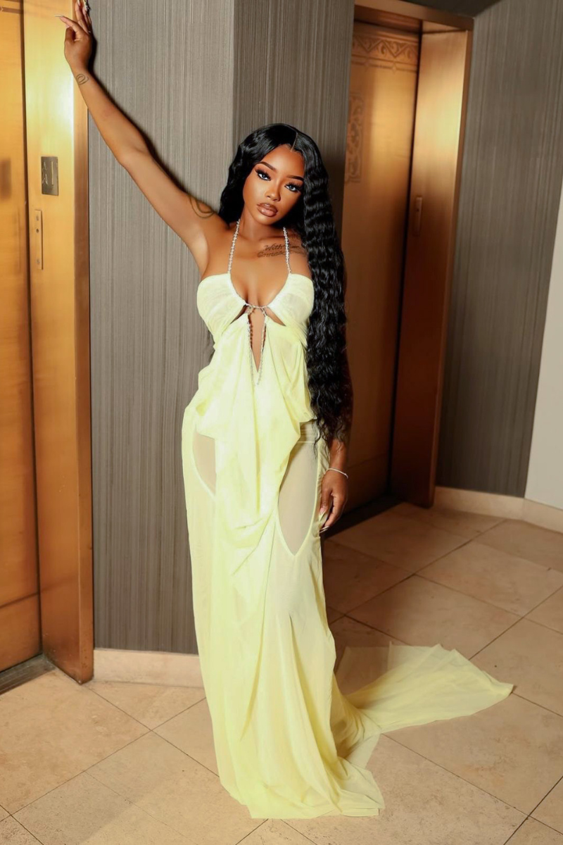“AMOUR” MAXI DRESS (Yellow)