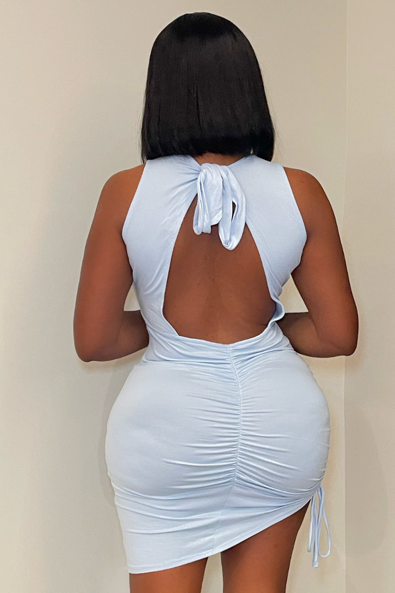 “KEEP IT SIMPLE” DRESS (Baby blue)